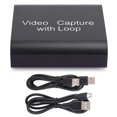 thumbnail image 2 of 1080P 4K Noir Carte de Capture Vidéo, Mini Carte de Capture USB Audio UAC Standard Compact pour OS X, 2 of 8