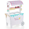 thumbnail image 1 of Costway Kid's Ice Cream Cart Food Trunk Play Toy Set with Display Rack & Accessories, 1 of 10