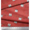 thumbnail image 3 of Soimoi Velvet Fabric Gift Box & Hanging Ribbons Party Print Fabric by the Yard 58 Inch Wide, 3 of 3