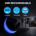 thumbnail image 4 of Brassard USB Rechargeable Brassard de Course Sécurité Nocturne Course Cyclisme Bleu 2, 4 of 7