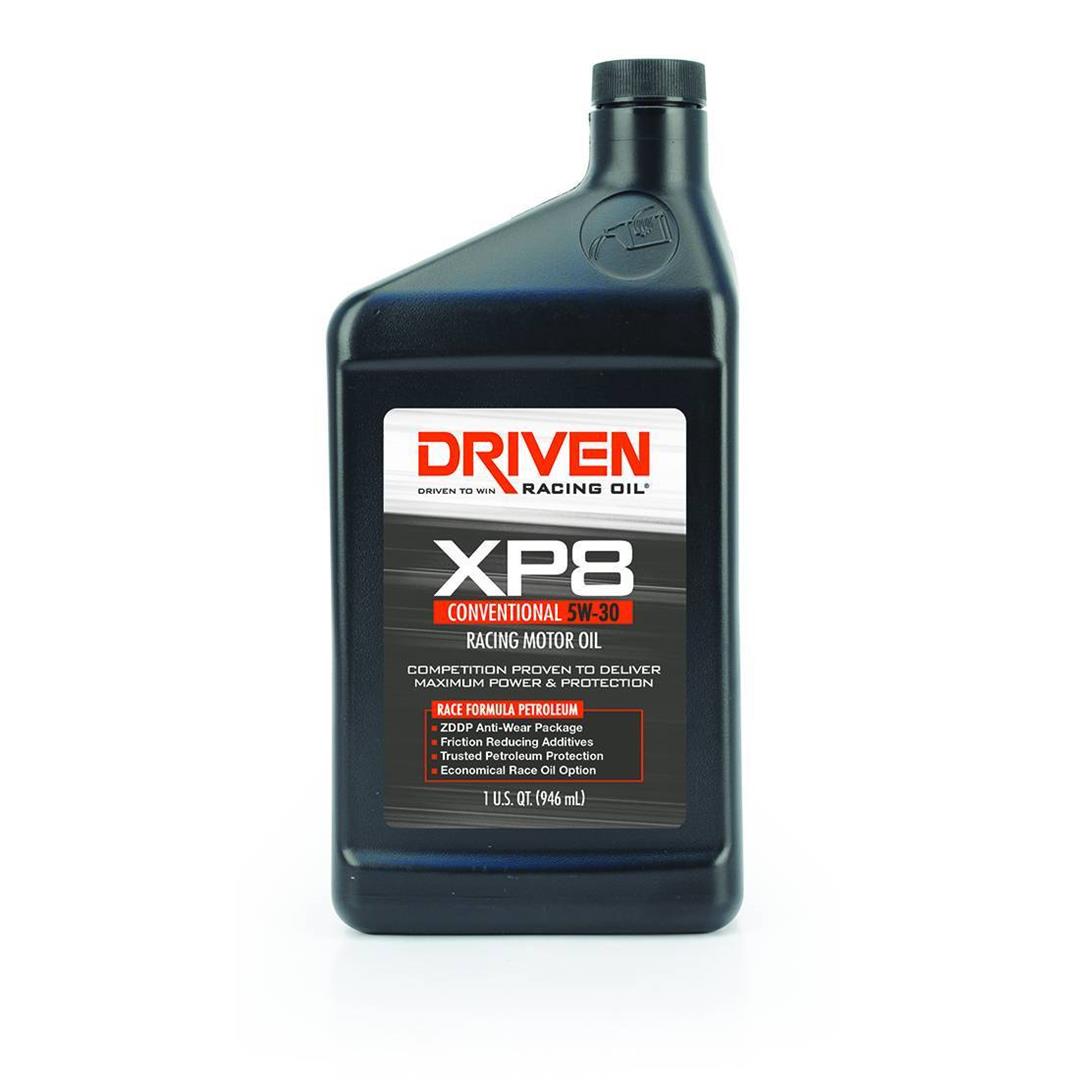 Driven Racing Oil Joe Gibbs Oil 01906 XP8 Series; SAE 5W-30; Conventional; 1 Quart Bottle; Single
