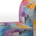 thumbnail image 4 of Designart « composition Explorations I » Fauteuil d'Appoint Rembourré Abstrait Violet - Fauteuil Moderne pour Salon, 4 of 7