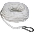 thumbnail image 1 of 3/8" X 100'  Anchor Line Hollow Braid , White, 1 of 3