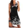 thumbnail image 2 of TIMIFIS Robe T-Shirt Décontractée d'Été pour Femmes, Robe Soleil Évasée, Couvre-Maillot de Bain de Plage - Été, 2 of 6
