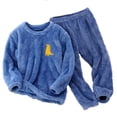 thumbnail image 1 of Toddler Kids Boys Girls Baby Stuff for Newborns Winter Long Sleeve Cartoon Toddler Boy Summer Clothes Prints Fleece Tops Pants Toddler Boy Beach Outfit 2Pcs Outfits Clothes Set, 1 of 6
