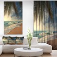thumbnail image 1 of Beautiful Tropical Beach with Palms - Beach Photo Canvas Print, 1 of 3