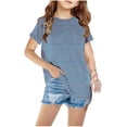 thumbnail image 1 of MeetoTime T-Shirt Graphique à Manches Courtes pour Enfants Tee Décontracté à Col Rond Haut pour Bébés Garçons Filles 3-12 Ans, 1 of 4