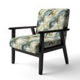 thumbnail image 3 of Designart "Tropics In Neutral Tones IV" Green Tropical Upholstered Accent Chair - Tropical Arm Chair For Bedroom, 3 of 7
