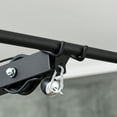 thumbnail image 3 of Soozier Lat Pull Down Machine Cable Station with Flip-Up Footplate, Black, 3 of 9