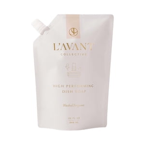 L'AVANT Collective High Performing Dish Soap Refill | Plant-Based Ingredients & High Performing Formula | Notes of Bergamot, Orange Blossom, Amber, Cedar | Blushed Bergamot Scent