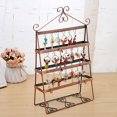 thumbnail image 2 of 4 Layer Holes Double-side Earring Holder Stand Jewelry Display Stand Rack Shelf, 2 of 8