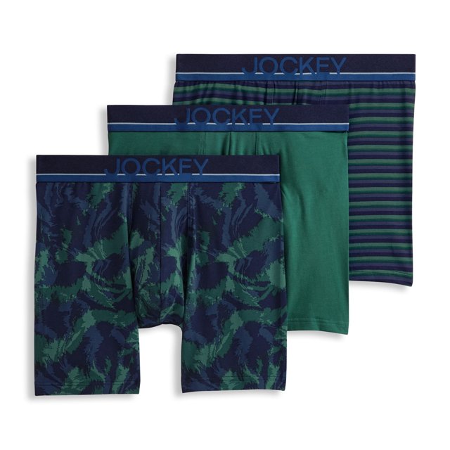 Jockey Boxeur-Brief pour Hommes True Style 6 Po - Lot de 3