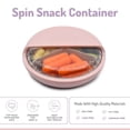 thumbnail image 1 of Melii Spin Snack Container for Children, 3 Compartments, 12 oz / 177 ml, 1 of 5