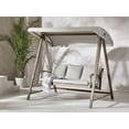 thumbnail image 1 of Better Homes & Gardens Prado 3-Seat Steel Canopy Outdoor Porch Swing with Cushions, Brown, 1 of 8