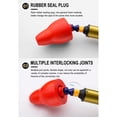 thumbnail image 3 of Toilet Plunger Heavy Duty,High Pressure Toilet Unblock Shot Toilet Pipe Plunger High Pressure Toilet Unblock A Shot Stainless Steel Toilet Toilet Snake, 3 of 9