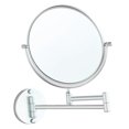thumbnail image 3 of Double Side Wall Mount 3X Magnifying Bathroom Cosmetic Shaving Swivel Mirror . Matte, 3 of 8