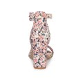 thumbnail image 2 of BLISSFUL STEP Women's Shoes Solid Color Open Toe Block High Heels Summer Sandals Pink 9.5, 2 of 7