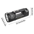 thumbnail image 1 of RKSTN light products Super Bright Double-Head Portable Flashlight, Super Bright Handheld Spotlight, High Lumens LED Flashlight, Large Battery Long Lasting Powerful, 1 of 1