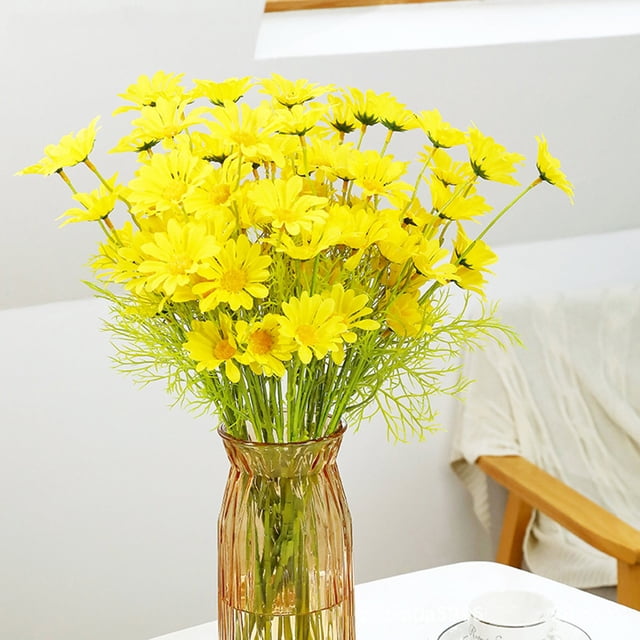 Lisbinx Flower Simulation Plants Thanksgiving Christmas Spring Decoration Wedding Party Family Flowers Artificial Flower 10pcs