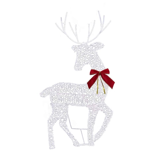 WRKEKC Clearance Christmas Outdoor Decoration Luminous Deer Three Piece Set Gardening Decoration Ornaments Outdoor Christmas Decoration