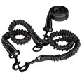 thumbnail image 3 of One Tow Two Leash 2 Dog Rope Elastic Cushion Dog Leash Dog Walking Leash Dog Belt Double, 3 of 7
