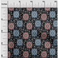 thumbnail image 2 of oneOone Polyester Spandex Black Fabric Asian Kilim Craft Projects Decor Fabric Printed By The Yard 56 Inch Wide, 2 of 5