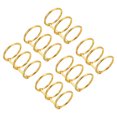 thumbnail image 1 of Unique Bargains 1' Dia. 3 Circle Detachable Metal Binder Rings Loose Leaf Rings, Gold Tone 6 Pack, 1 of 6