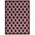 thumbnail image 1 of Capri Quatrefoil Red & Cream 6' 5" x 9' 3" Area Rug, 1 of 5