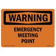 thumbnail image 1 of SignMission OS-WS-A-1218-L-12111 Panneau d'Avertissement OSHA 12 x 18 Po - Point de Rendez-Vous d'Urgence, 1 of 1