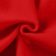 thumbnail image 4 of Moxiu Chandails à Col Rond pour Femmes Automne Manches Longues en Molleton Chandail de Base Uni Chandail à Enfiler Hauts Chandail Jumper Chandail Rouge,G, 4 of 6