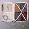 thumbnail image 4 of 3-Piece Hardside Luggage Set: 28 Inch, 24 Inch Large Suitcases with wheels and 20 Inch Carry On Luggage, 4 of 10