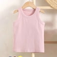 thumbnail image 4 of MKOSPLRT Running Tank Tops for Kids Toddler Boys Girls Crew Neck Ribbed Trim Tanks Sleeveless Solid Lounge Tshirts Comzy Workout Tanks, 4 of 5