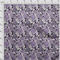 thumbnail image 4 of oneOone Rayon Purple Fabric Floral Retro Sewing Craft Projects Fabric Prints By Yard 56 Inch Wide, 4 of 5