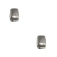 thumbnail image 2 of Transemion Grille de Microphone de Remplacement Remplaçant Tête de Micro Filaire Sans Fil Détachable Type 5 Argent 2ensemble, 2 of 6
