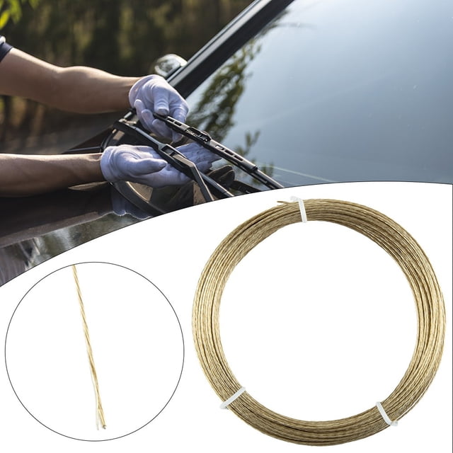 Professional Car Windshield Cutting Wire 22m Braided Steel Roll 0 8mm Thickness Easy and Quick Polyurethane Removal