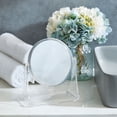 thumbnail image 2 of Mainstays Clear Double-Sided Vanity Mirror, 1 vanity mirror with plastic frame and plastic tray, 1x and 3x magnification, 2 of 3
