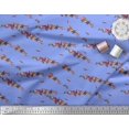 thumbnail image 3 of Soimoi Velvet Fabric Colorful Bird Decor Fabric Printed Yard 58 Inch Wide, 3 of 3