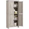 thumbnail image 1 of HOMCOM 72" Freestanding Kitchen Pantry, Buffet Cabinet, Grey, 1 of 10
