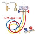 thumbnail image 1 of R134a 3 Way AC Diagnostic Manifold Gauge Set For Freon Charging, Fits R12 R22 R-404A R-134a Refrigeration Manifold Gauge Air ,Easy to Install, 1 of 7