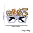 thumbnail image 1 of Tignapoo 2025 New Year Party Glasses - Black & Gold Photo Prop for Festive Celebrations, Balloon Design Edition G, 1 of 7
