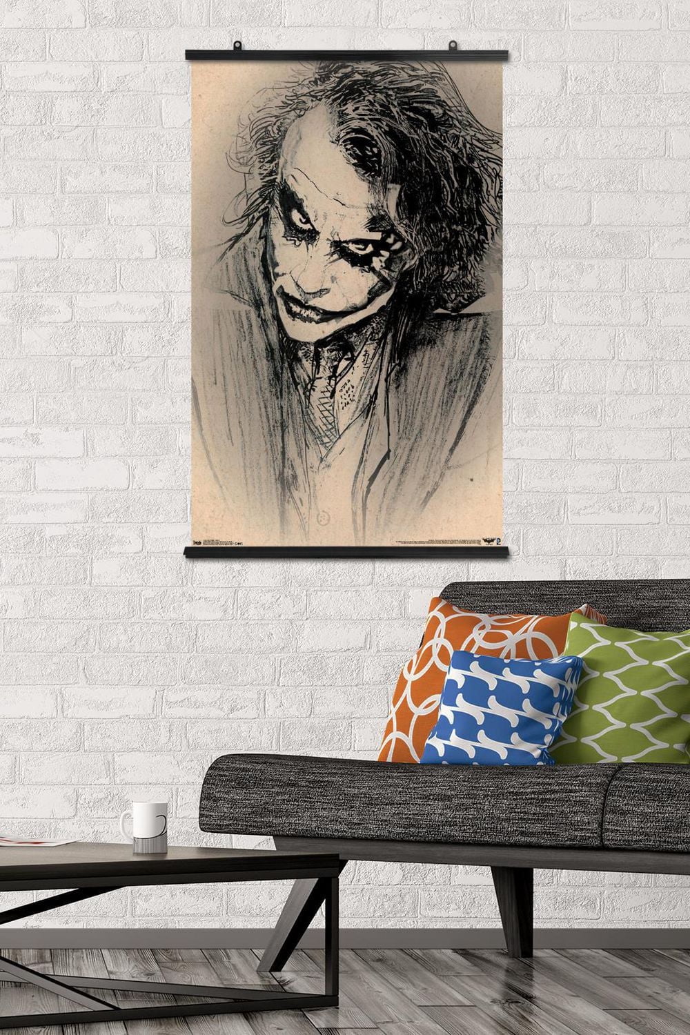 DC Comics Movie - The Dark Knight Joker Sketch Wall Poster
