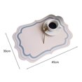 thumbnail image 3 of 2Pcs Place Mats Pvc Dining Table Placemats Non-Slip Waterproof Oil-Proof, 3 of 7