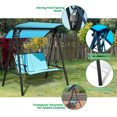 thumbnail image 3 of Topbuy Outdoor Patio Swing Loveseat Hammock Hanging Chair Turquoise, 3 of 8