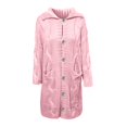 thumbnail image 4 of Women‘s Long Large Classic Cardigans Cable Knit Hood Sweater Oversized Button Duster Coat with Pocket 2024, 4 of 5