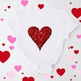 thumbnail image 1 of Cadeau de la Saint-Valentin pour Femmes T-shirt Décontracté à Col Rond à Manches Courtes Imprimé Arbre de Noël, 1 of 6