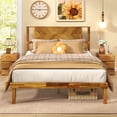 thumbnail image 4 of Costway Full Size Bed Frame with Headboard Under-Bed Space No Box Spring Needed, 4 of 10