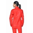 thumbnail image 3 of Chemise en Cuir Rouge Magnifique pour Femme, 3 of 10