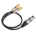 thumbnail image 4 of XLR TO     Splitter,   Wire Splitter Professional   Equipment 1 XLR Female Plug To 2   Male Plugs Cable   Splitter  For Outdoor For Home, 4 of 8