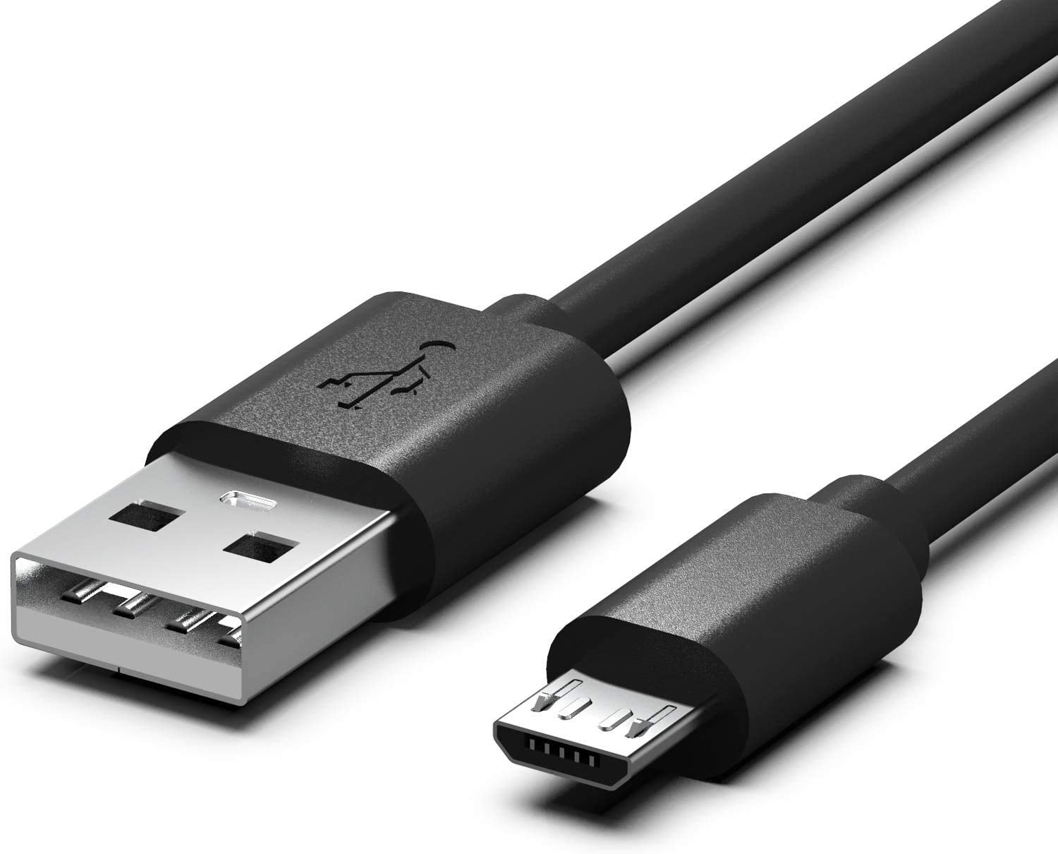 Charger Charging Cable Cord [Micro-USB,] Fast Charge for Wireless Bluetooth Earbuds Speakers Headphones Headset Earphone, and More (Black Micro-USB Port)