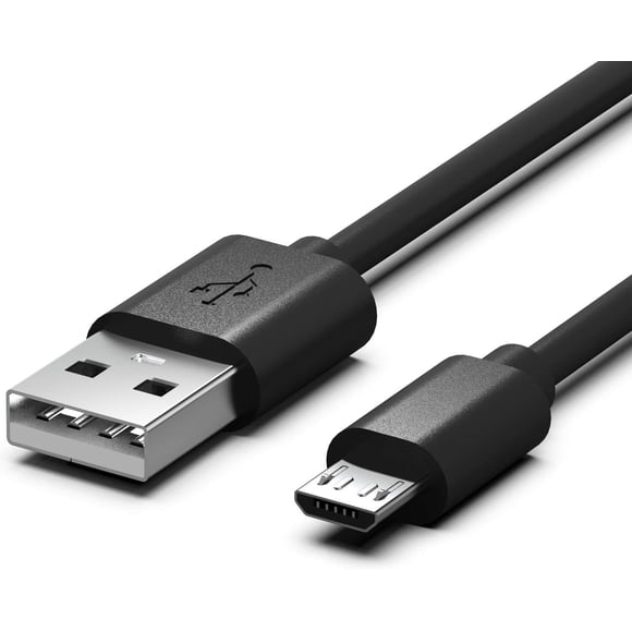 MS TECH USB-A to Micro-USB Charging Cable, Black,